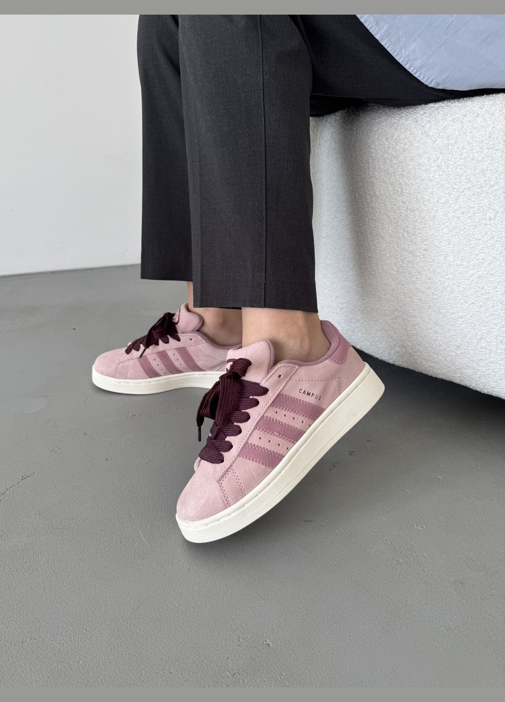 Кроссовки женские Adidas Campus 00s pink | Адидас Кампус розовые No Brand розовые демисезоны (316231448)