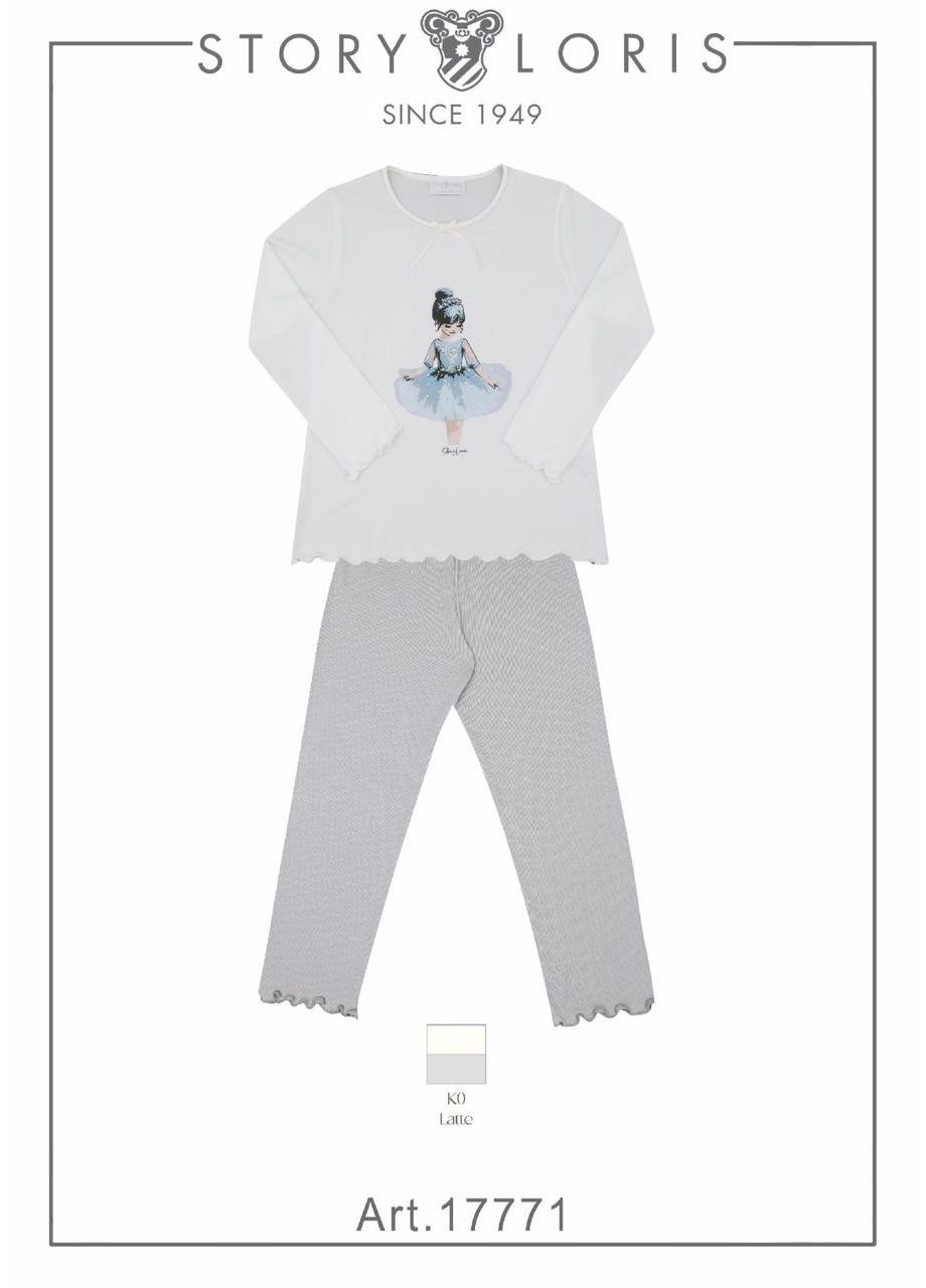 Серая пижама, ст. 17771, ballerina, 6 лет, 116 см Story Loris