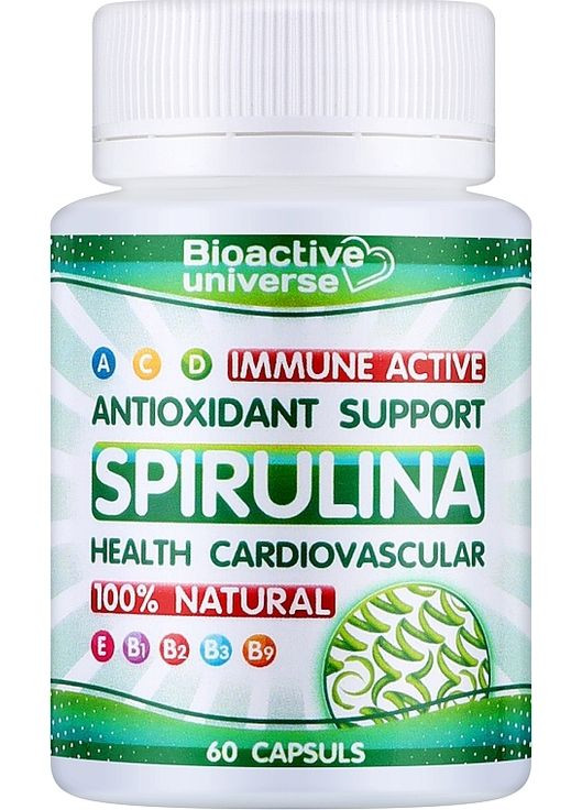 Биологически активная добавка "Спирулина" в капсулах 90шт (941368-31099037) Bioactive Universe (368645987)