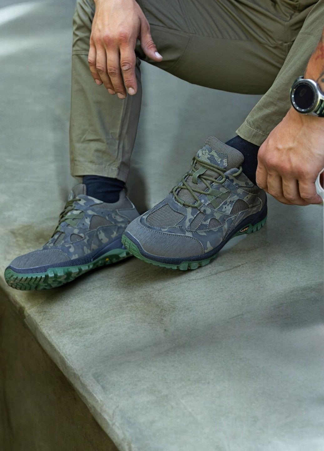 Кроссовки Мужские Зимние Тактические. 40-46р Олива+Пиксель. Адаптированы к постоянным нагрузкам! STZM-1027 No Brand (301148185)