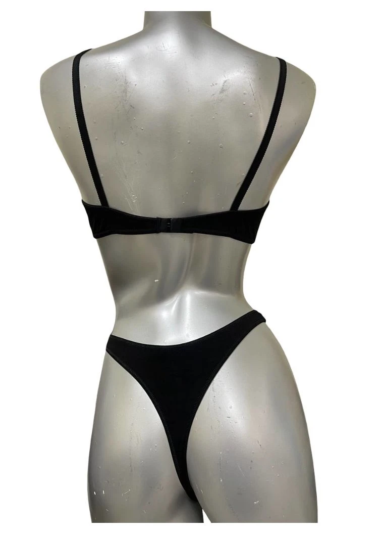 Чорний бюстгальтер bralette cmf-1401k Sambario