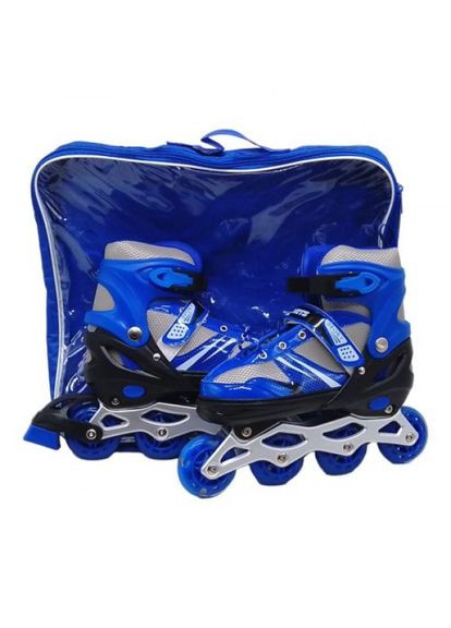 Ролики, металева рама, колеса PU, розмір L (39-43), сині MIC (373394945)