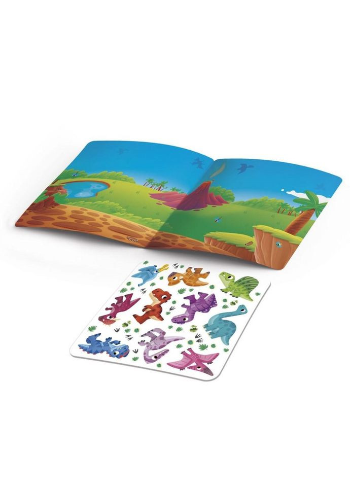 Набор для творчества "Динозавры" VT4206-48, 10 наклейок на планшетке No Brand (339780444)