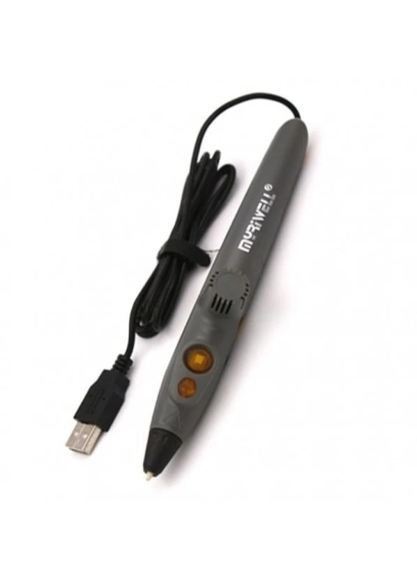 3D Ручка RP-200A USB з комплектом PCL пластику 20 кольорів 200 метрів Сіра MyRiwell (374130808)