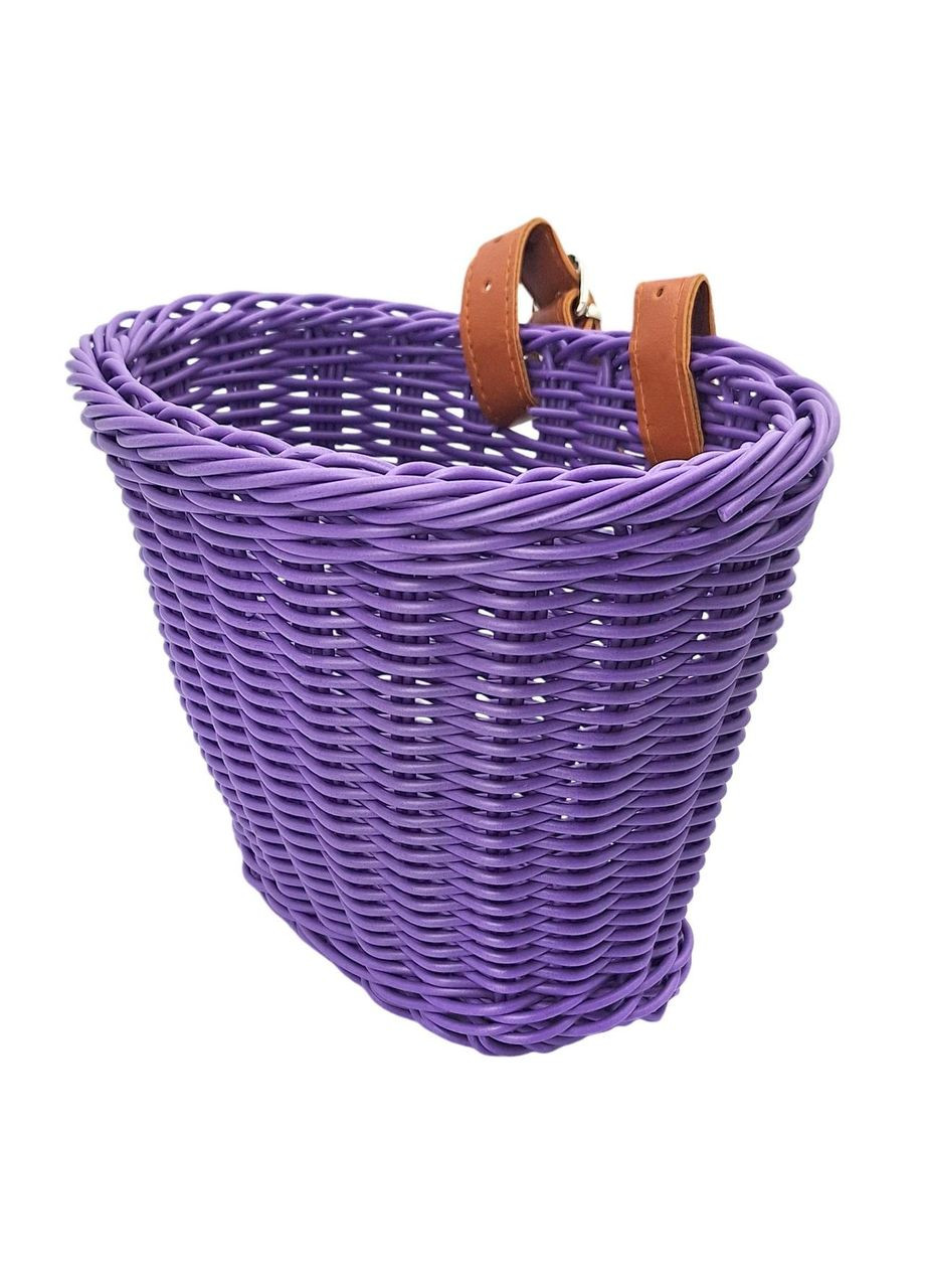 Кошик на дитячий велосипед / самокат 20х16х16 см плетений ретро (G0001896) No Brand (355802719)