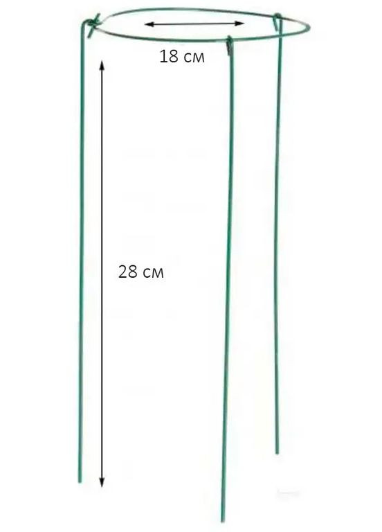 Металева підтримка для рослин кругова d18 см h28 см ELSA ISP1828 (339041126)