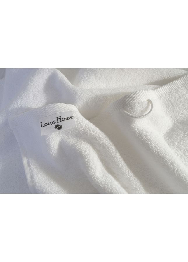 Lotus рушник home готель premium - microcotton white 90*150 550 г/м² однотонний білий виробництво -