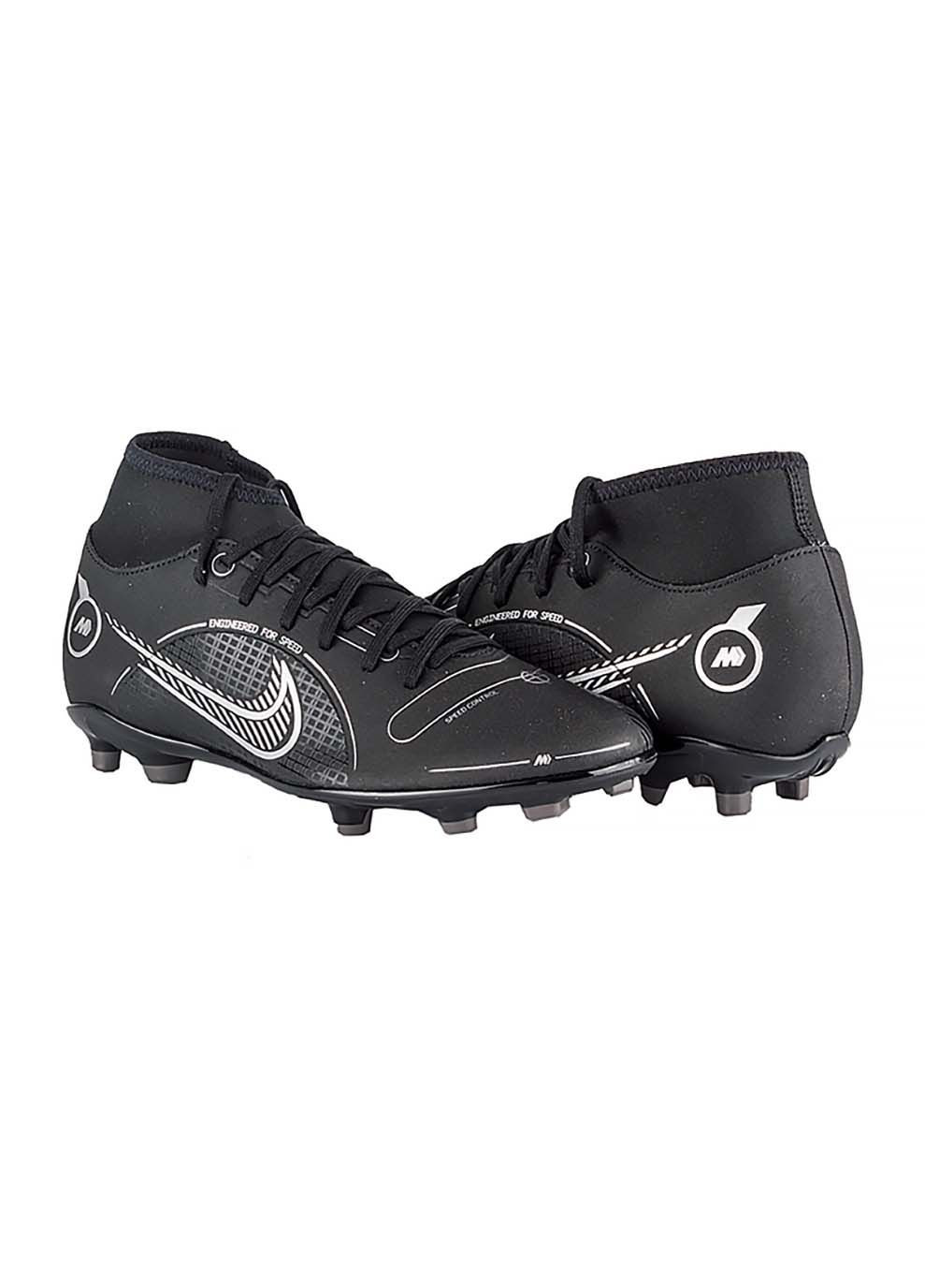 Черные мужские бутсы superfly 8 club fg/mg черный Nike
