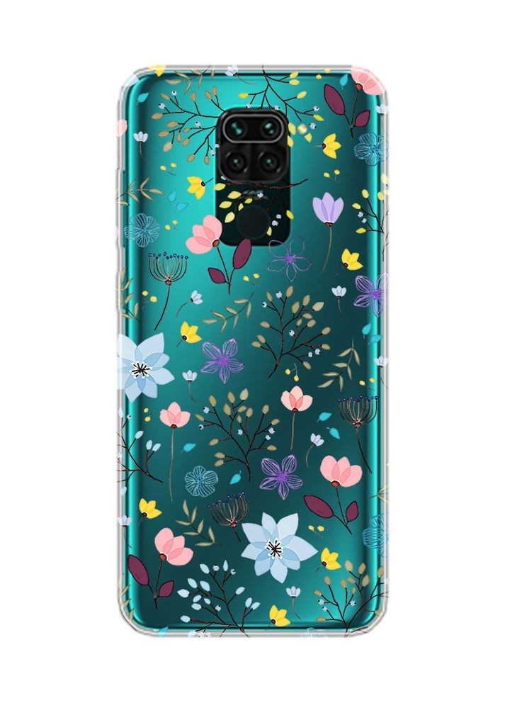Прозорий чохол на Xiaomi Redmi Note 9:: Квітковий фон (принт 267) Creative (360662063)