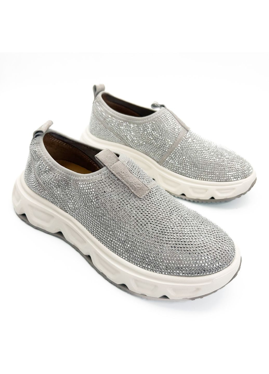 Серые мокасины (р) замша 0-1-1-am-09313 Arees Meniwa