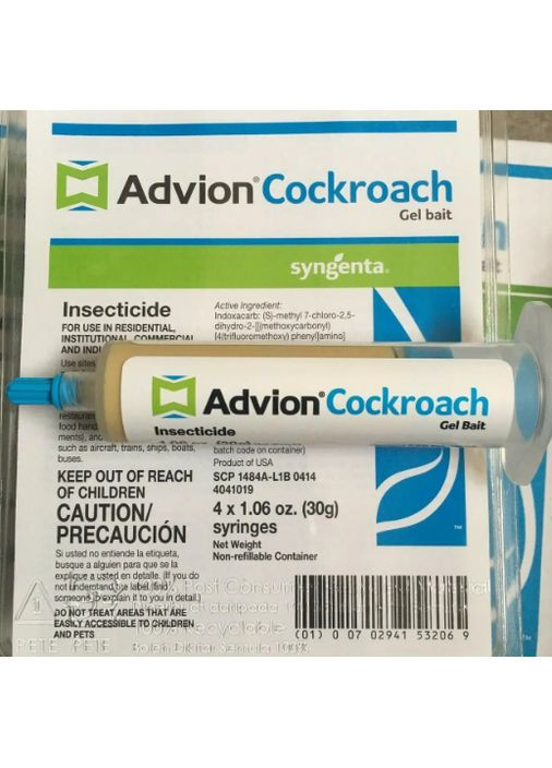 Набор. Эффективный гель от тараканов в шприце Advion Cockroach Gel 30 г + 5 ловушек-избушек от тараканов "Капкан" Syngenta (371685648)