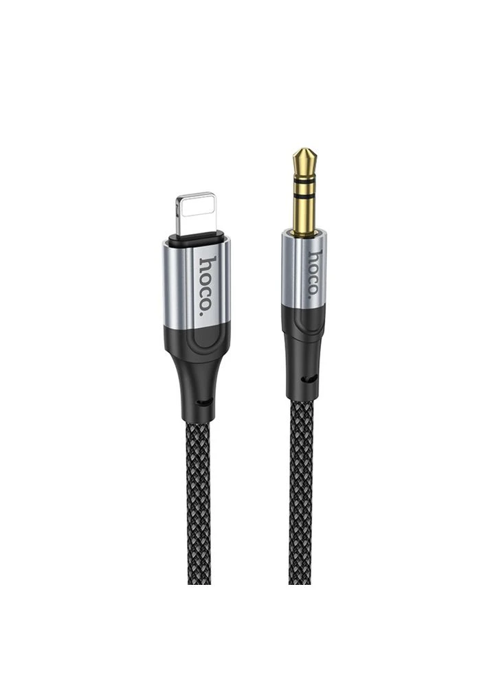 Кабель AUX Hoco UPA26, Lightning to Jack 3.5 mm, 1m, Black No Brand (402258066)