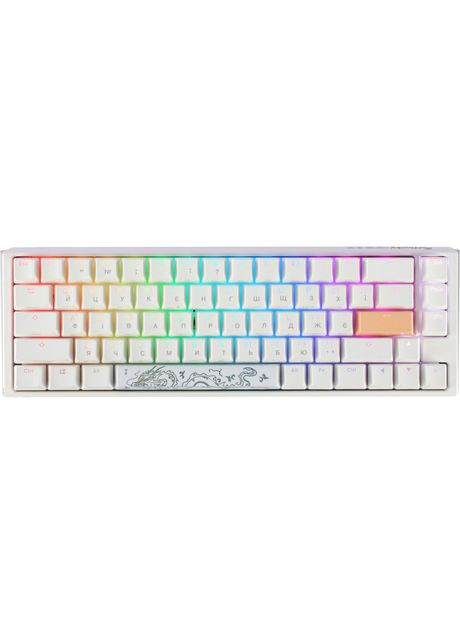 Клавіатура One 3 SF Cherry MX Red RGB White UA механічна (DKON2167ST-RUAPXPWWWSC1) Ducky (371789720)