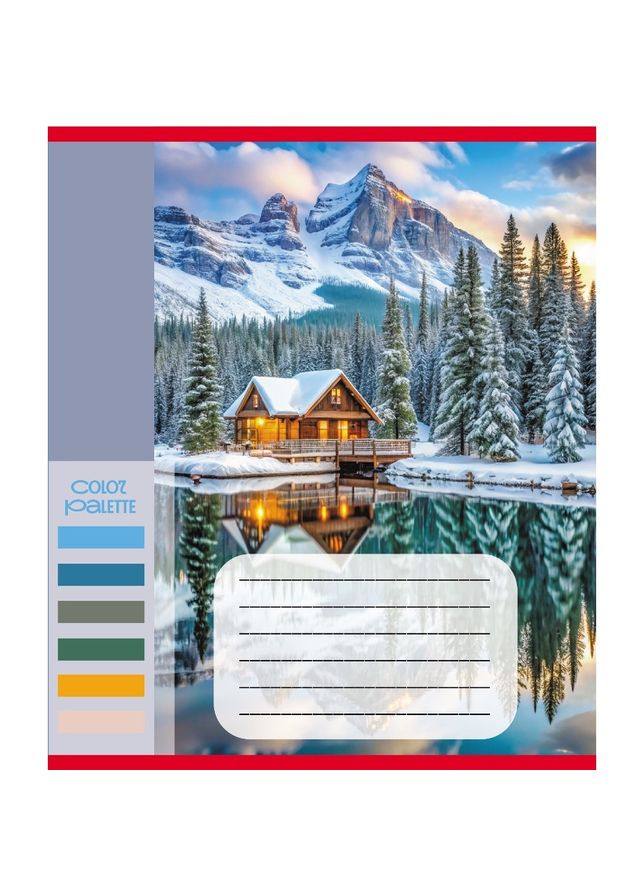 Тетрадь общая "Цвета гор" 060-610093K-5 в клеточку, 60 листов Leader (353966880)