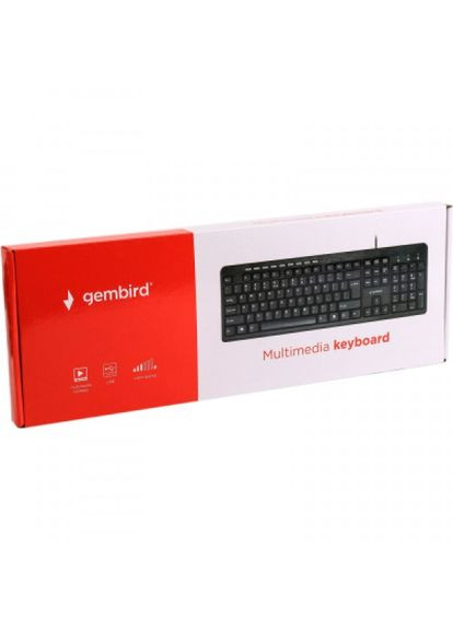 Клавіатура KBUM-106-UA USB Black (KB-UM-106-UA) Gembird kb-um-106-ua usb black (268141190)