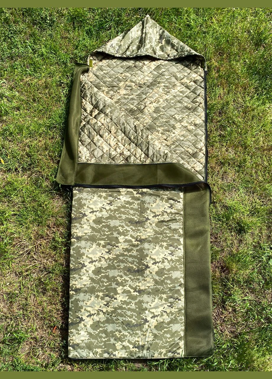 Літній спальник ковдра ЗСУ Спальний мішок літній піксель мм14 армійський Легкий 3D москітна сітка No Brand (378204856)