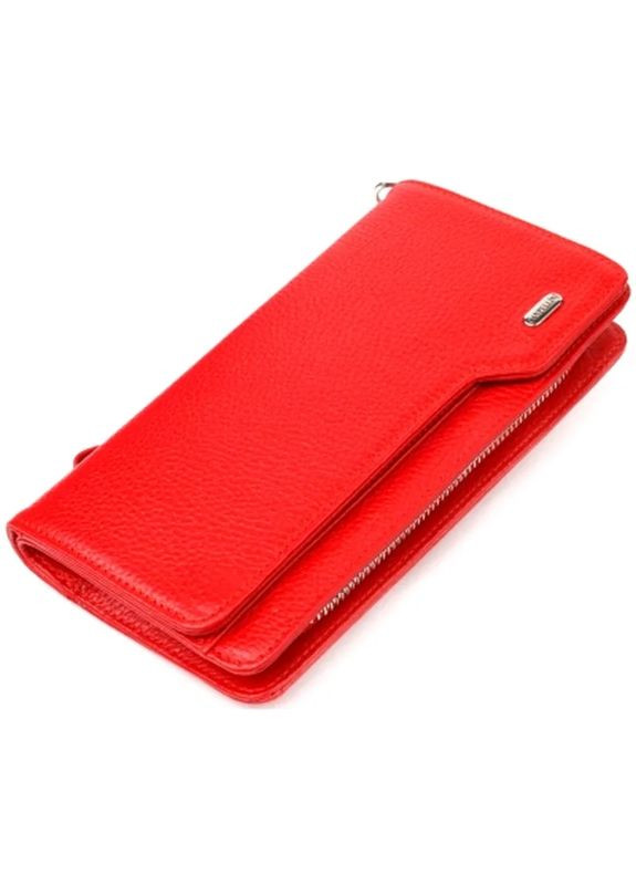 Портмоне из натуральной кожи Красное (21535) Canpellini (396914682)