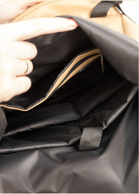 Рюкзак ролл унисекс RollTop LTT бежевый Sambag (302519303)