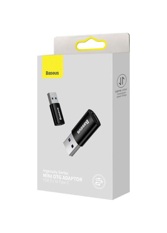 Адаптер Ingenuity Series Mini OTG Adaptor USB 3.1 to Type-CBlack (ZJJQ000101) Baseus (361347295)