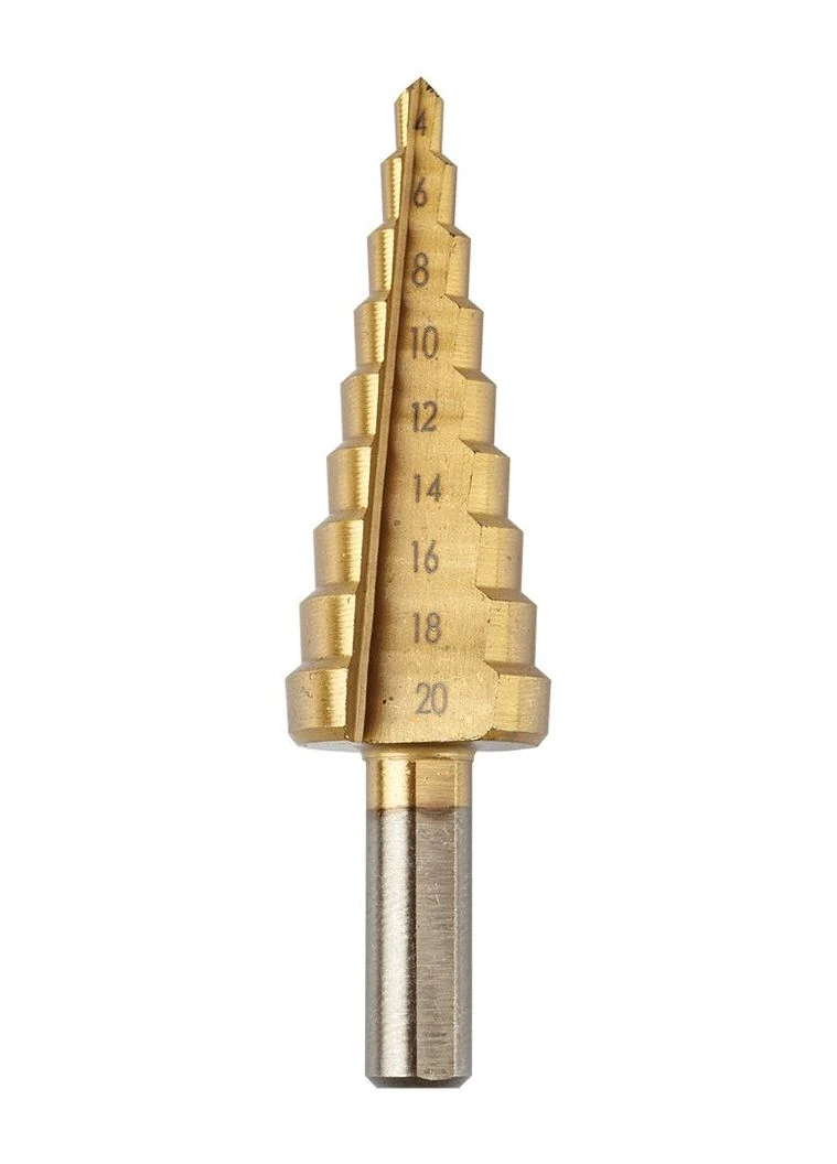 Сверло коническое TiN, 4x12/20/32мм, комплект из 3 штук, вес 0.22кг. Graphite (387186556)