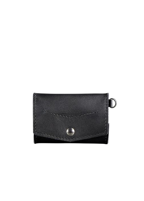 Шкіряна монетниця з клапаном 1.0 чорна (A-026551) BlankNote (341307518)