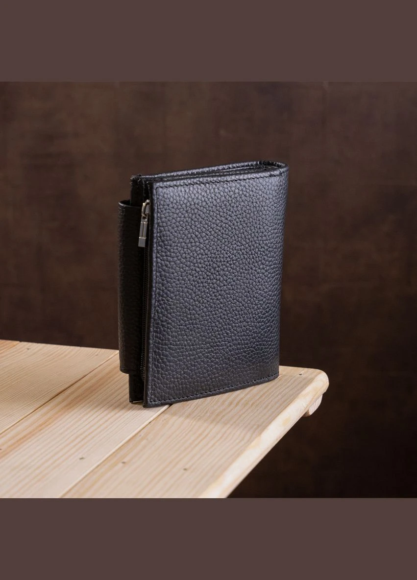 Гаманець жіночий 18411 (ST410) компактний Чорний st leather (321110987)