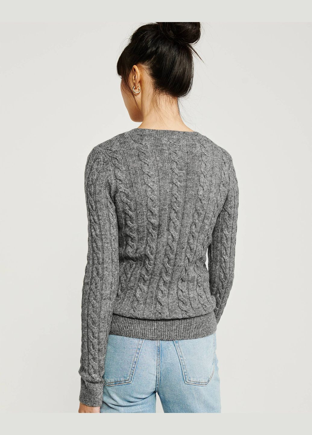 Серый демисезонный свитер женский - свитер af6116w Abercrombie & Fitch