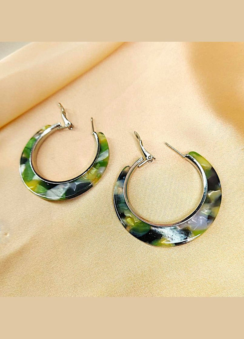 Сережки Кольорові кільця No Brand (326040671)