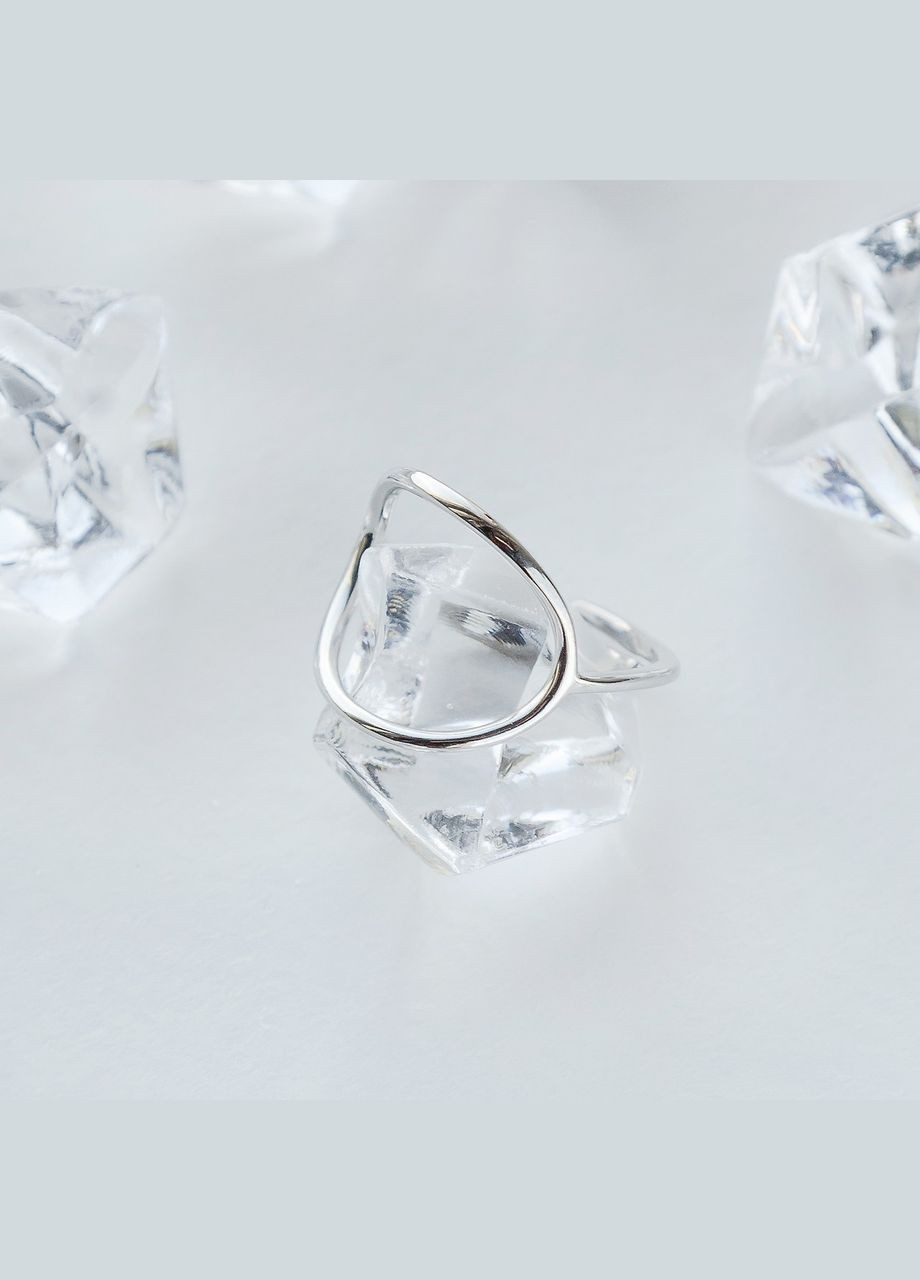 Серебряное кольцо Сфера на фаланге без камней Каштан (342334832)