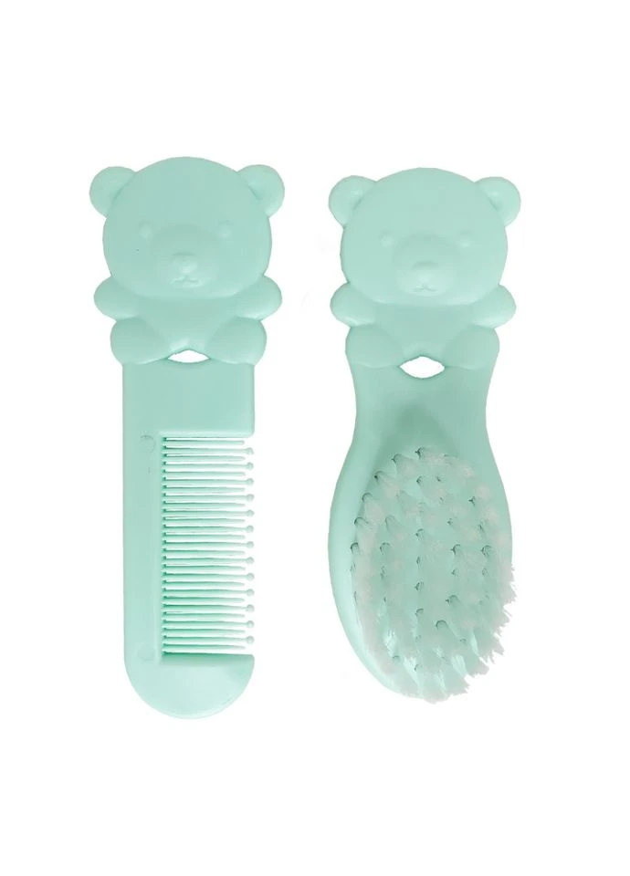 Детский набор расческа и щетка "Мишка" MGZ-0711(Turquoise) Megazayka (399203644)