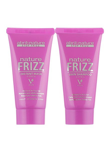 Набор "Stop Frizz" Nature Frizz Шампунь 30 мл + Маска 30 мл Abril et Nature (339049776)