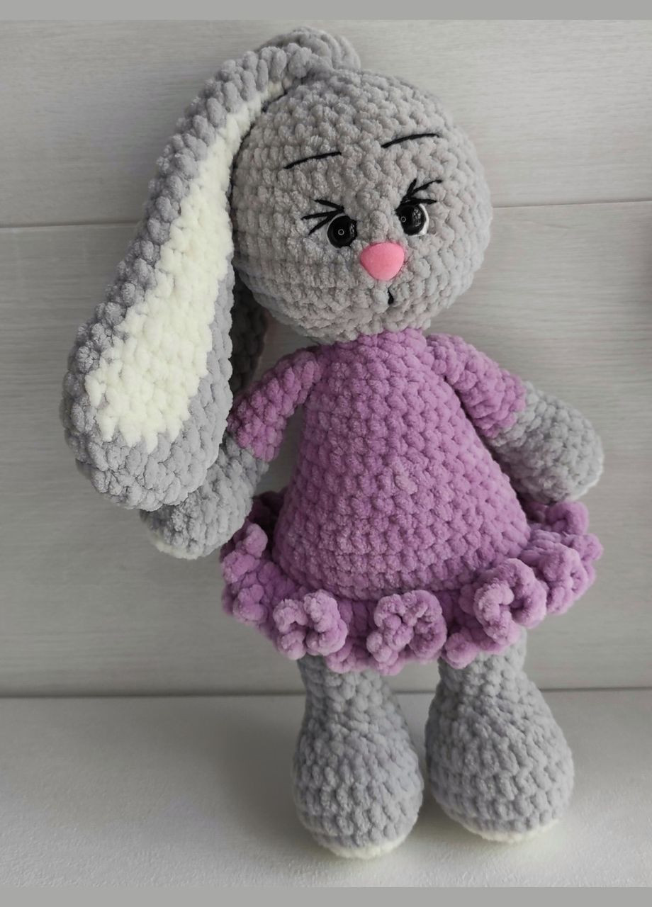 Набір для в'язання зайчика в сукні (фіолетовий) Hand Made (302317155)