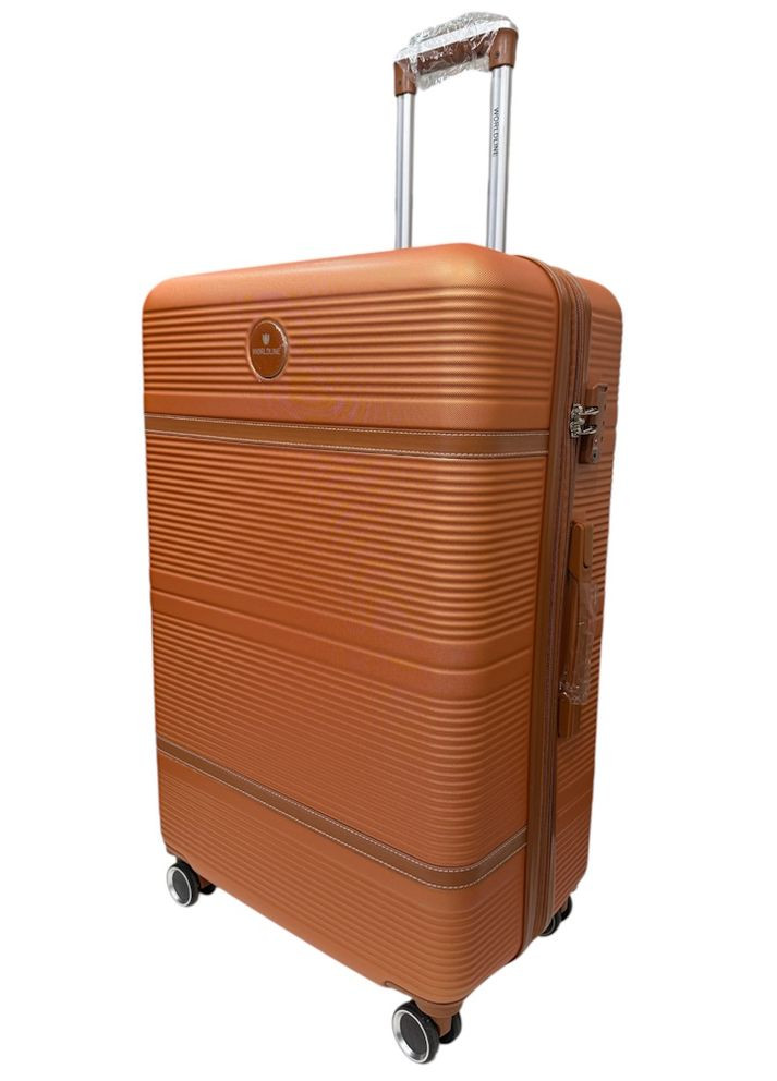 Чемодан большой L Worldline 629 ABS-пластик Оранжевый AIRTEX (369446434)