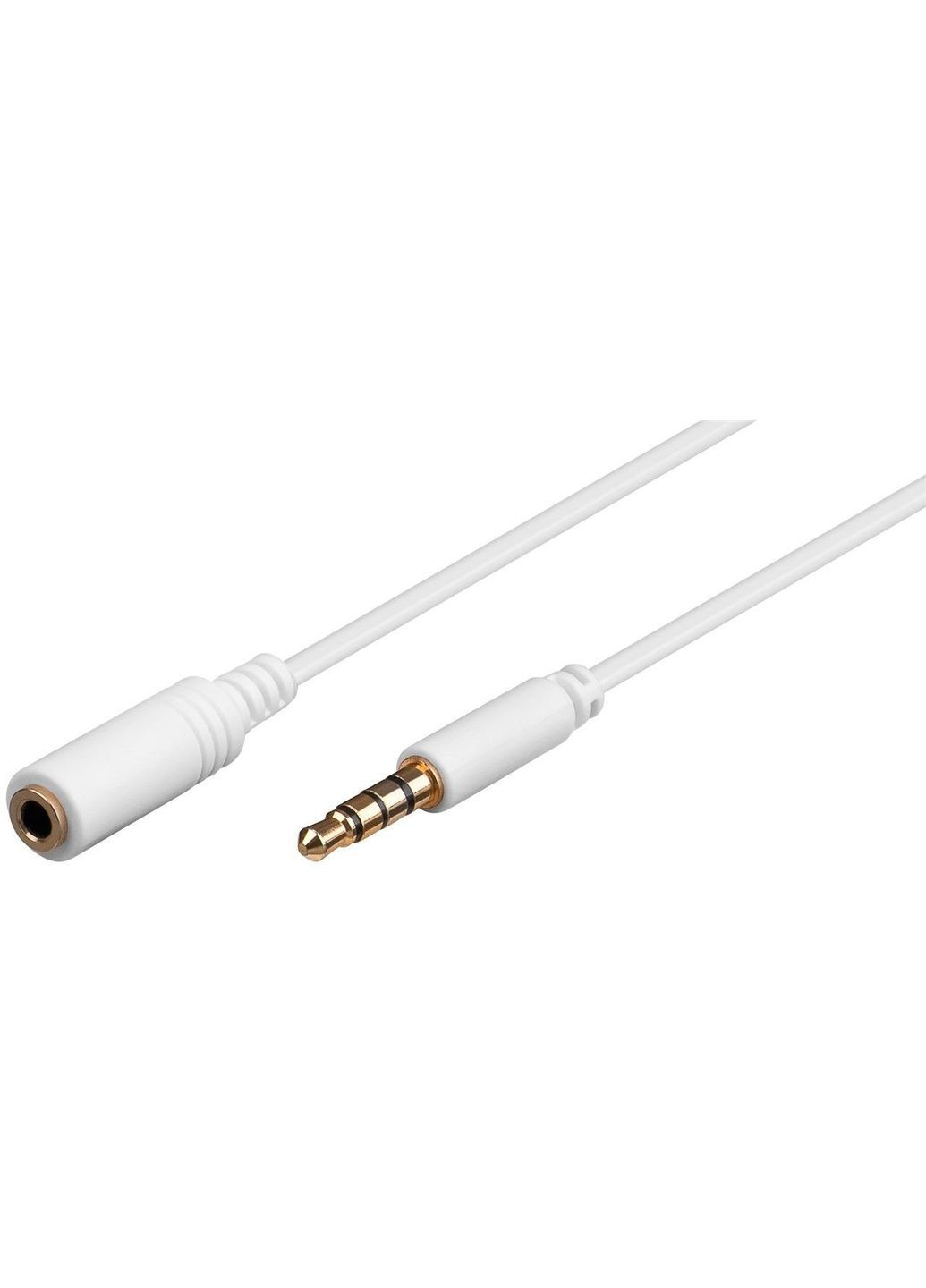 Кабель аудіо подовжувач Jack 3.5mm 4pin M/F (тато/мама) 1.5m UltraSlim Shielded AWG28 AUX Cu Goobay (369646409)