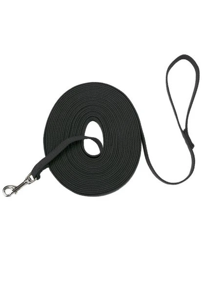 Повідець для собак Cotton Web Training Leash чорний 1 х 900 см (76484044083) Coastal (322124732)