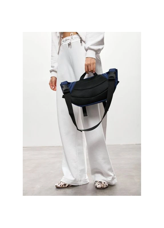 Большая женская поясная сумка бананка DynamicDart синяя Sambag (381857669)