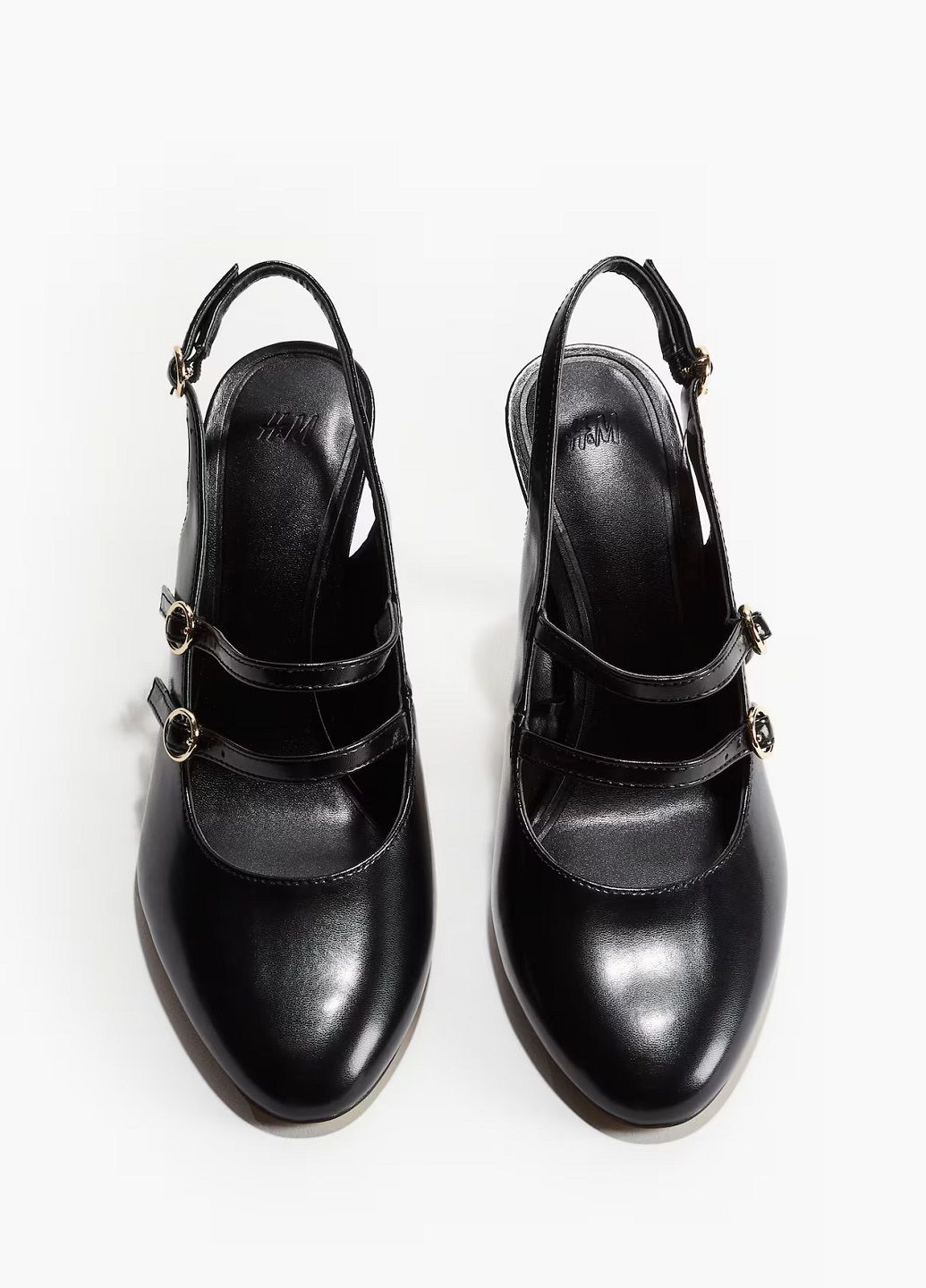 H&M Туфли черный з искусственная кожа, швеция — демисезон (314120076)