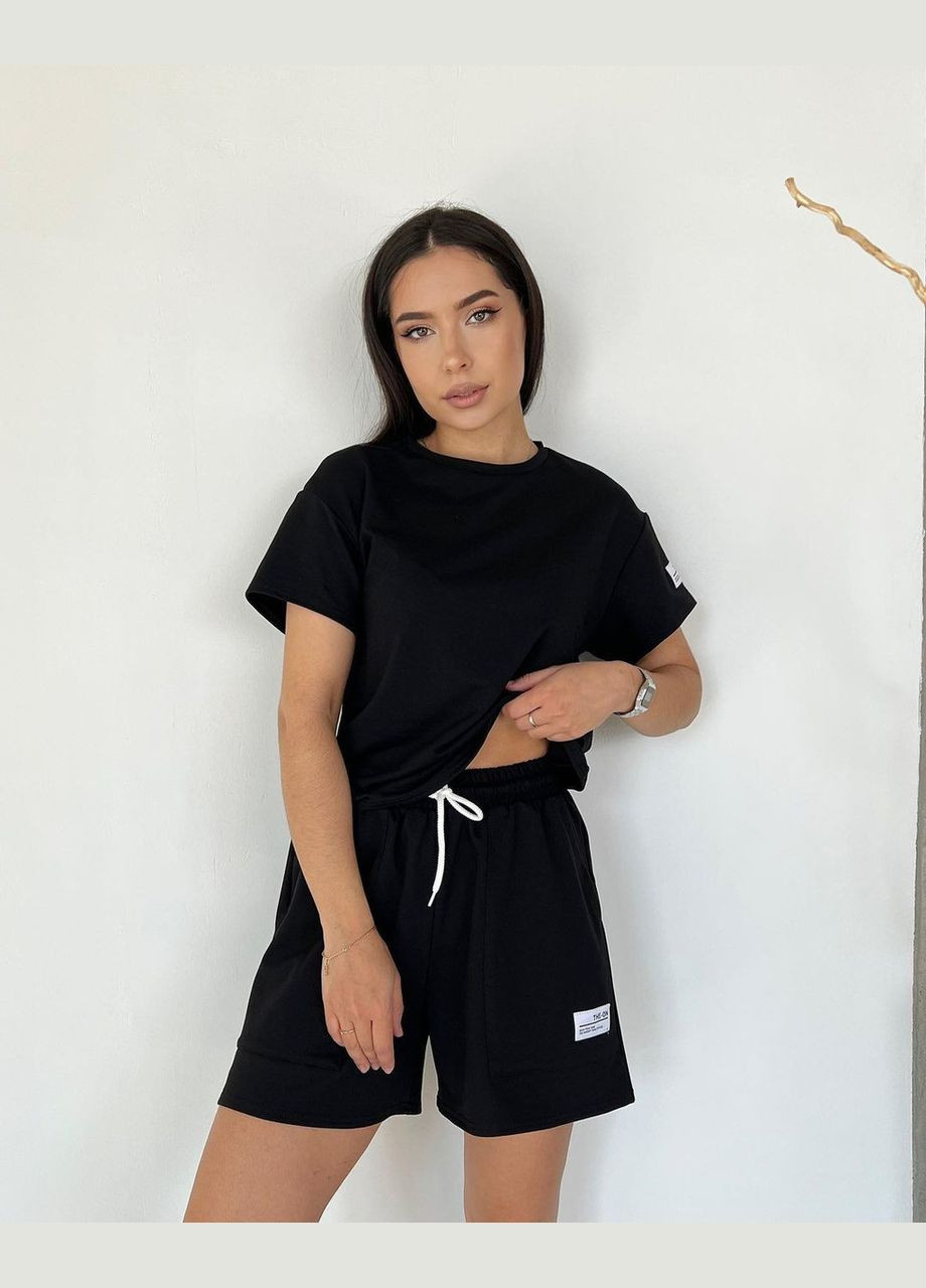 Трикотажный костюм с шортами Fashion Girl (300775530)