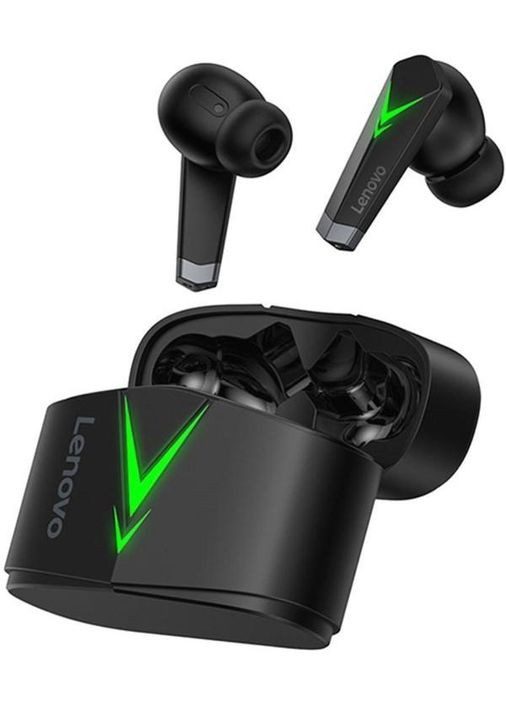 Наушники беспроводные LP6 игровая гарнитура стерео в кейсе черная Lenovo (303396853)