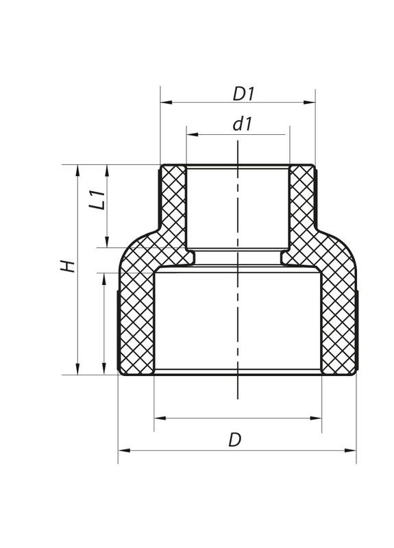 Муфта редукционная ВВ 75x40 PPR K0208.PRO (KP2573) KOER (321205569)
