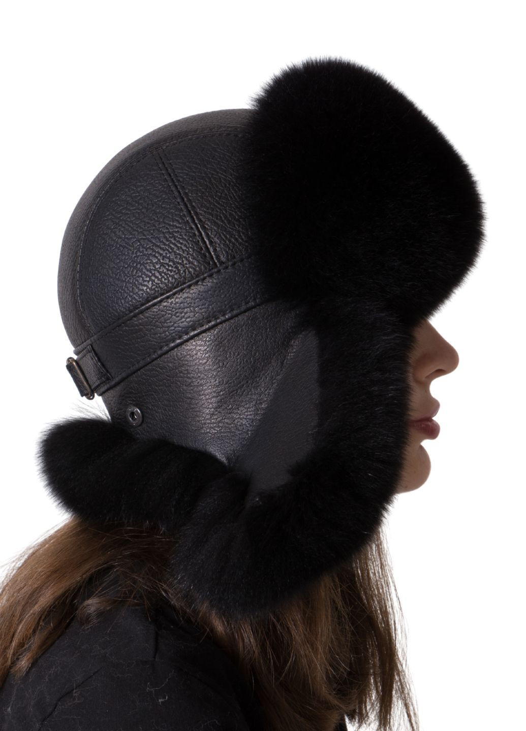 Меховая шапка ушанка из меха лисы Меховой Стиль Ушанка (350934072)