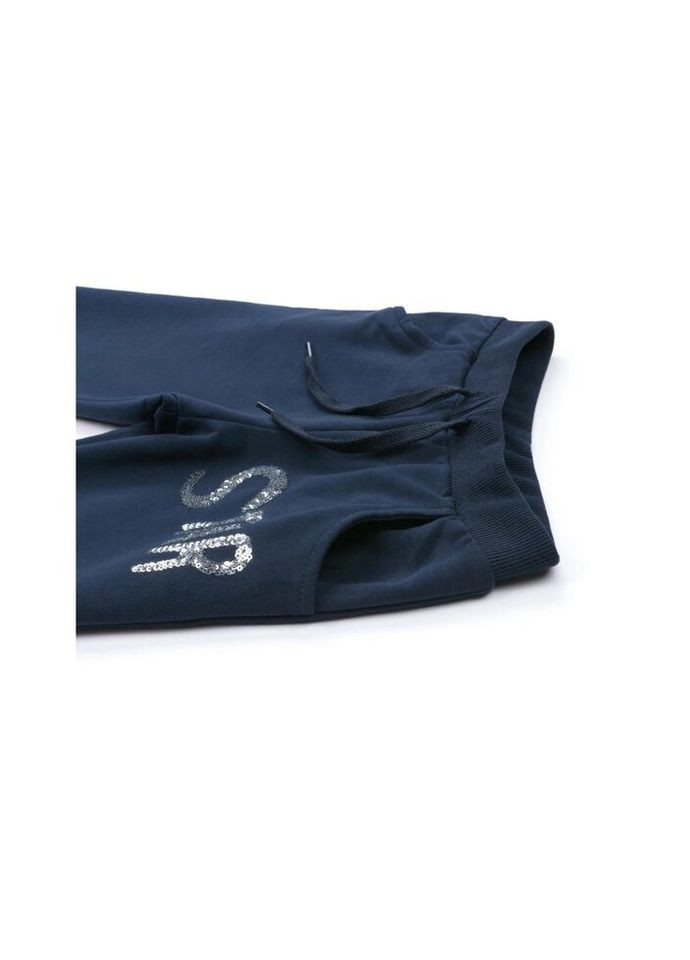 Синий демисезонный набор детской одежды "the star" с пайетками (9679-140g-blue) Breeze