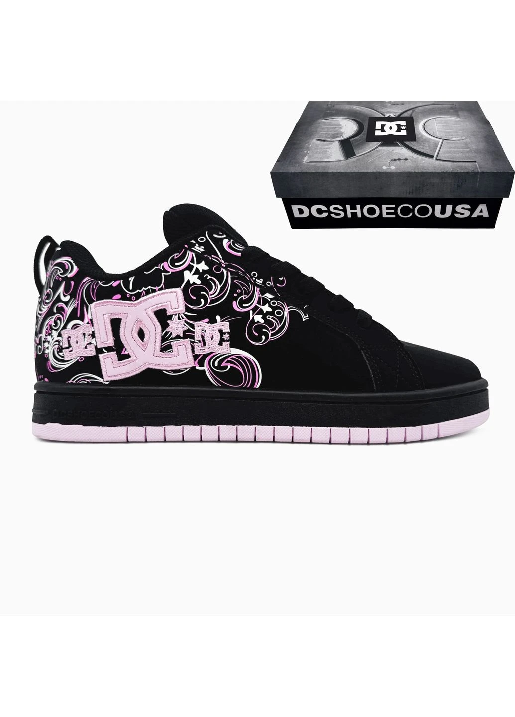 Черные демисезонные кроссовки мужские dc shoes court graffik black/pisabbath дс черные No Brand