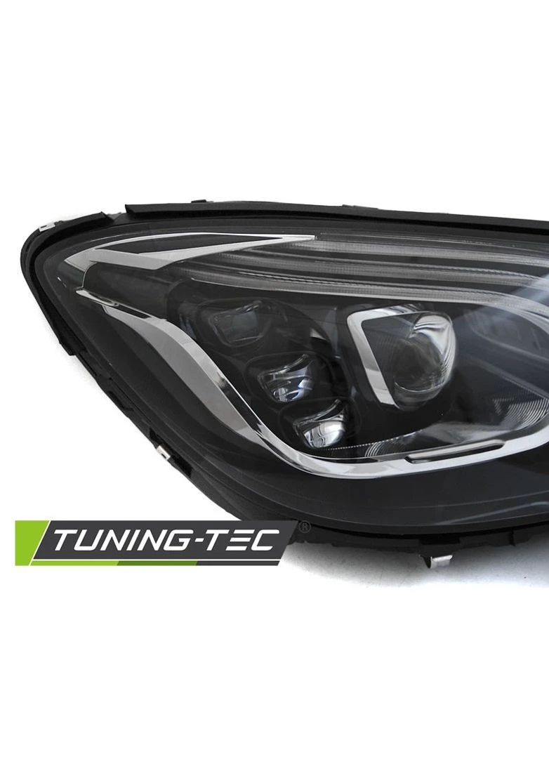 Передние фары Mercedes (W222) 2013-2017 тюнингованные черные FULL LED (ЦЕНА ЗА ПАРУ) Tuning-Tec S-Class (398183007)