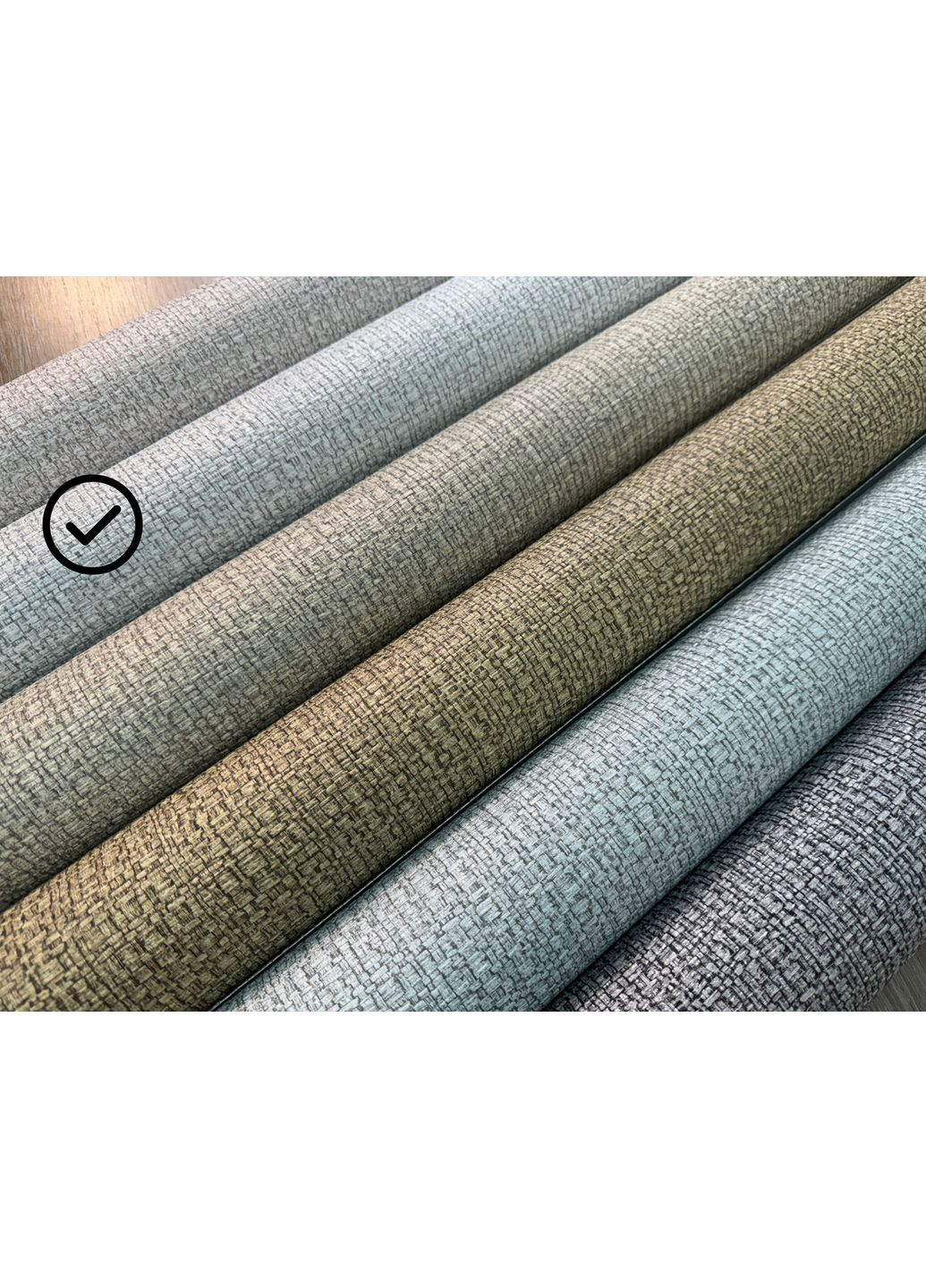 Метровые серые однотонные обои виниловые рогожка на флизелине немецкие для спальни, зала, кухни 10м MARBURG (371775848)