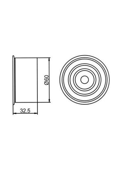 Ролик натяжний SUBARU FORESTER (вир-во ) GT90740 C.I.U GMB (345754173)