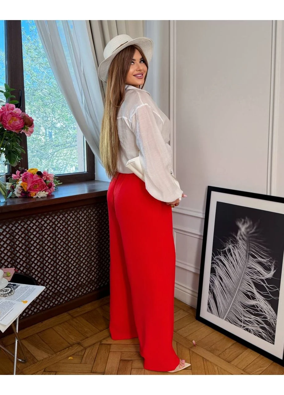 Брюки женские широкие однотонные No Brand (395430501)