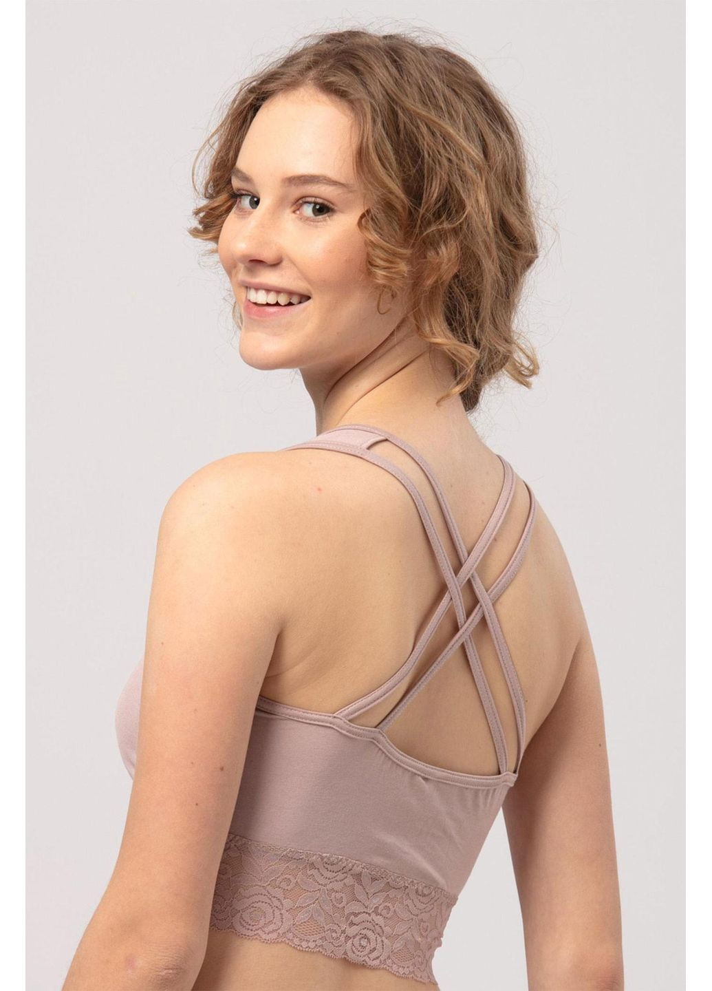 Топ женский LBT 111 Бежевый Key (363853734)