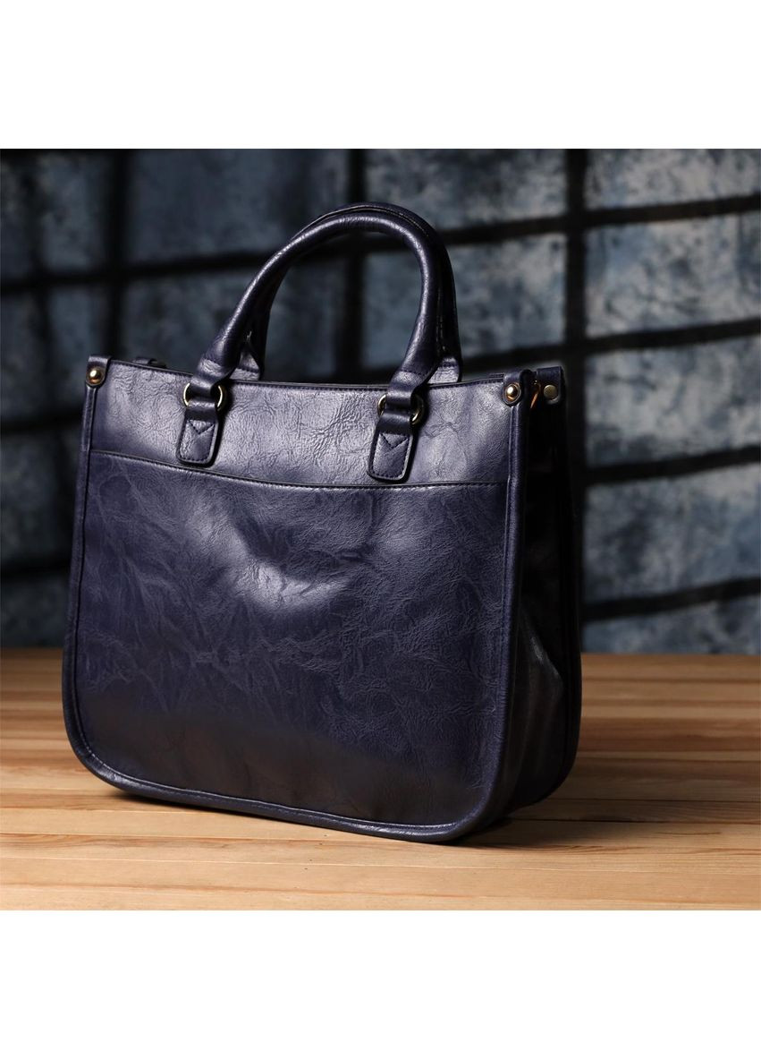 Сумка жіноча з екошкіри через плече середня Синій 39325 Vintage (355245302)