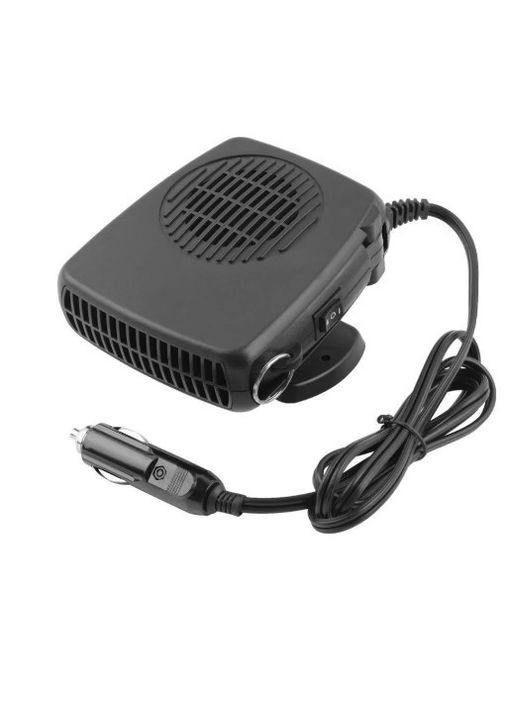 Автомобільний обігрівач з живленням від прикурювача та запобіжником 15А 200Вт 12В Auto Heater Fan 703 Black No Brand (358706736)